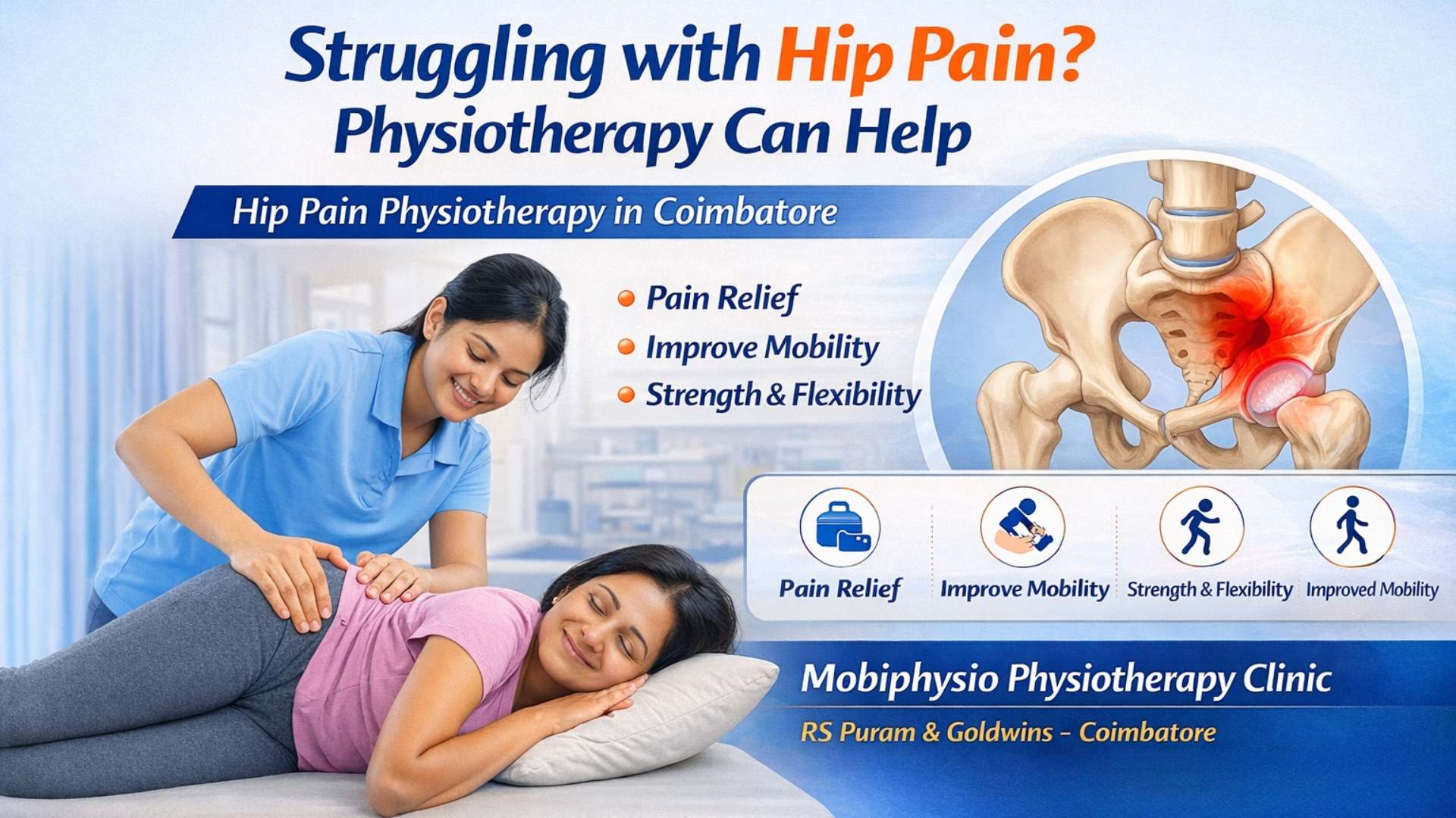 Struggling with Hip Pain? Physiotherapy Can Help 